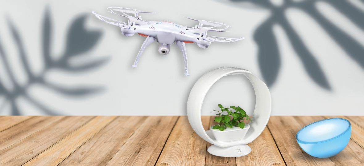 PARTAGEZ VOS IDÉES ET GAGNEZ DES CADEAUX.Un drone de loisir, une jardinière connectée et une lampe Hue Go sont à remporter !
