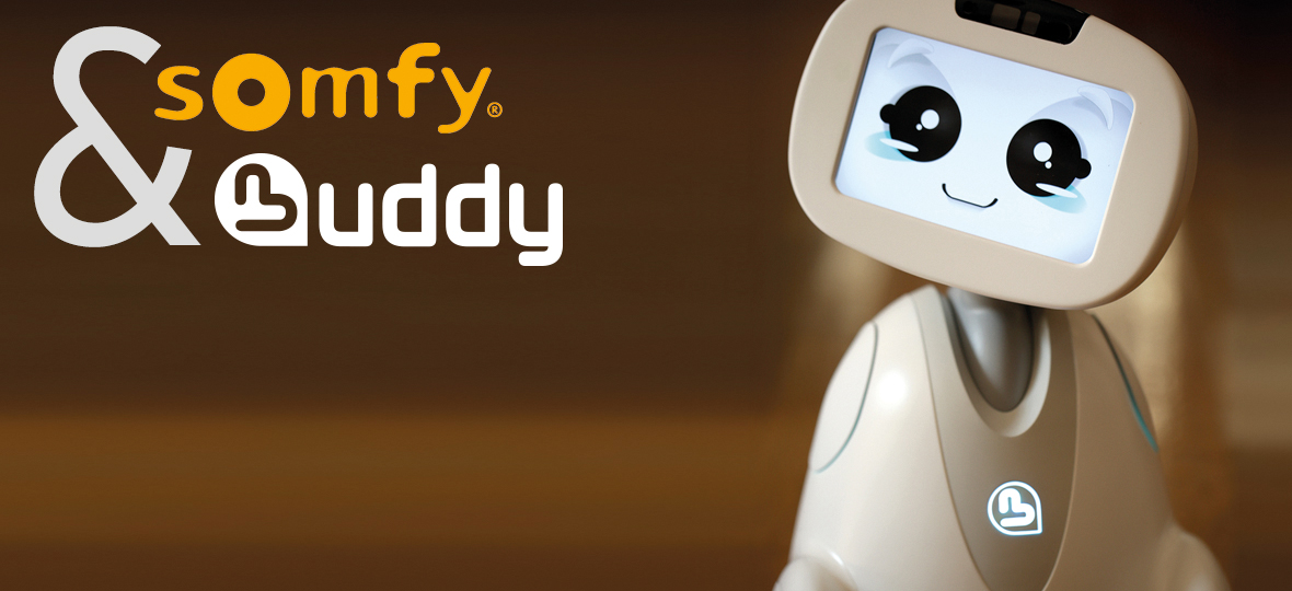 UN COMPAGNON POUR LA <br>MAISON.Comment imaginez-vous que le robot<br> Buddy pourrait s'intégrer dans une <br>maison connectée avec Somfy ?